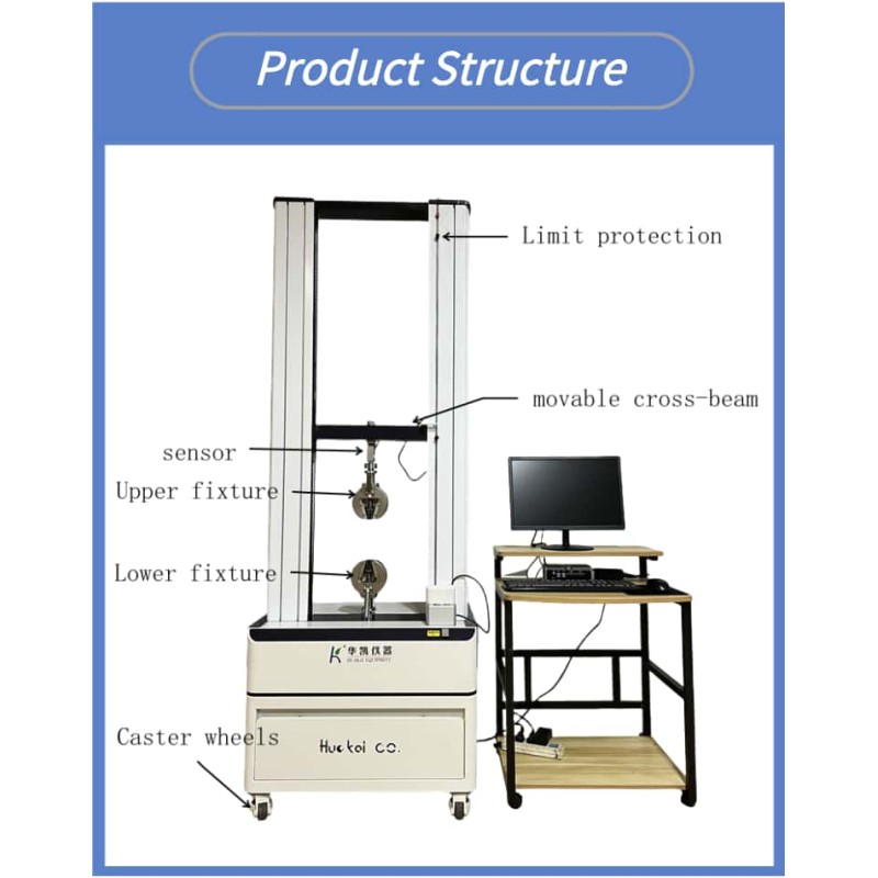 Professional Double Column Tensile Testing Machine 20KN High Precision Universal Tester for Metal Furniture Factory QC