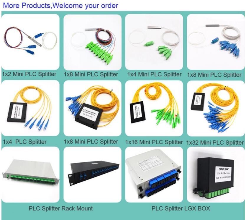 900um Steel Tube Type 1X64 Plc Optical Cable Splitter
