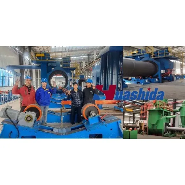 Steel Pipe Shot Blasting Line for Rust Removal