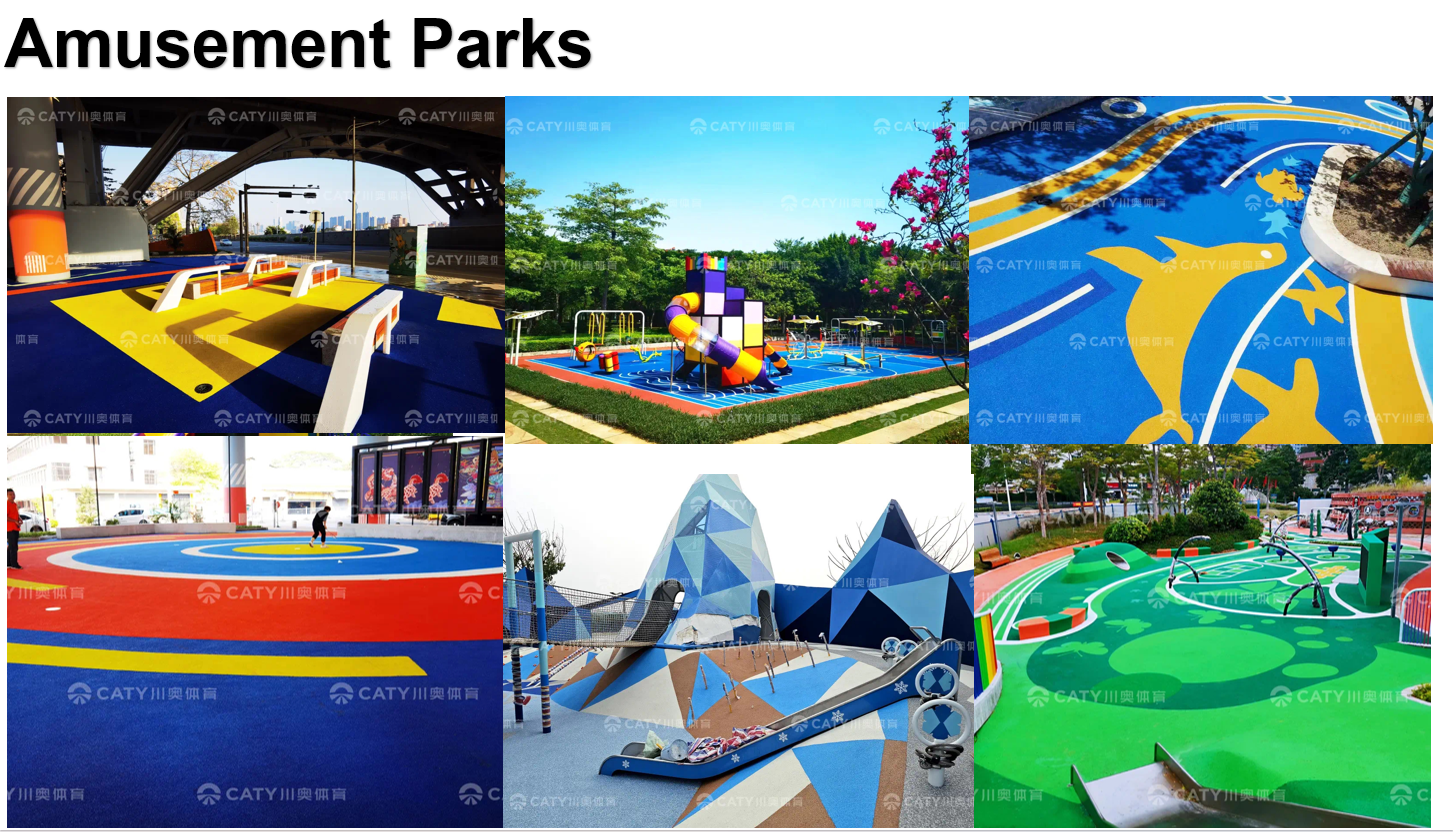 Ultra Durable Playground EPDM Granules Flooring Surfacing WetPour Rubber Shock Absorption EPDM Rubber Granules