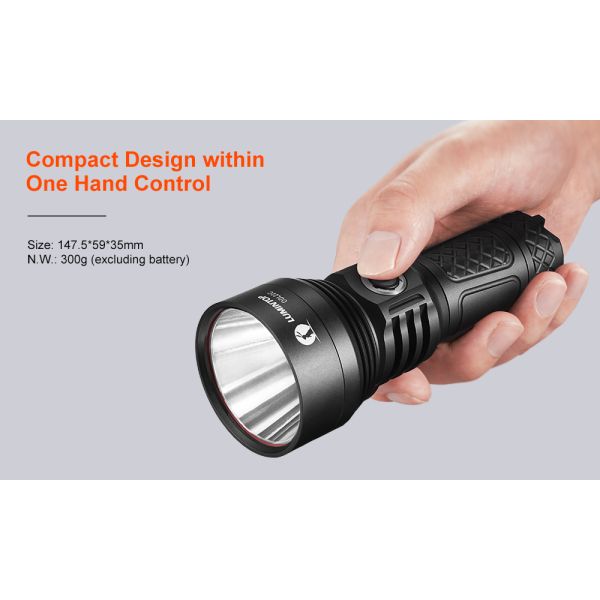 Compact Design Custom LED Flashlight 860m Distance With One Hand Control ODL20C
