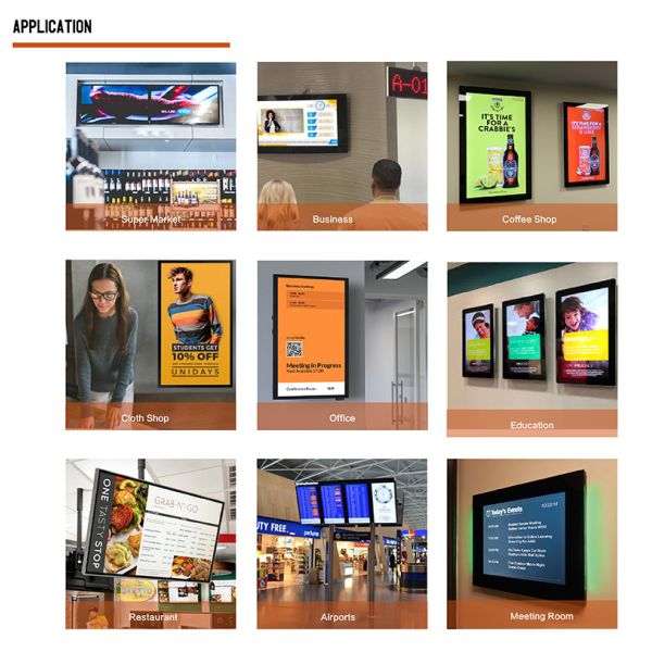 13.3 Inch RK3288 RK3399 Digital Signage Touch Display Support 4G