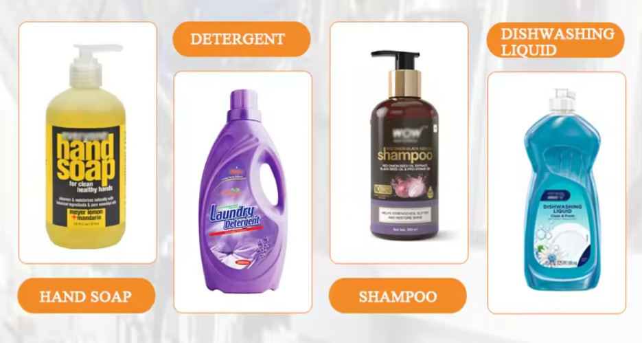 Automatic Viscous Shampoo Liquid Soap Detergent Filling Machine