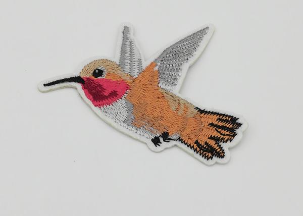 Quality Bird Sew On Patches For Clothes , Beautiful Iron On Appliques Customized Color for sale