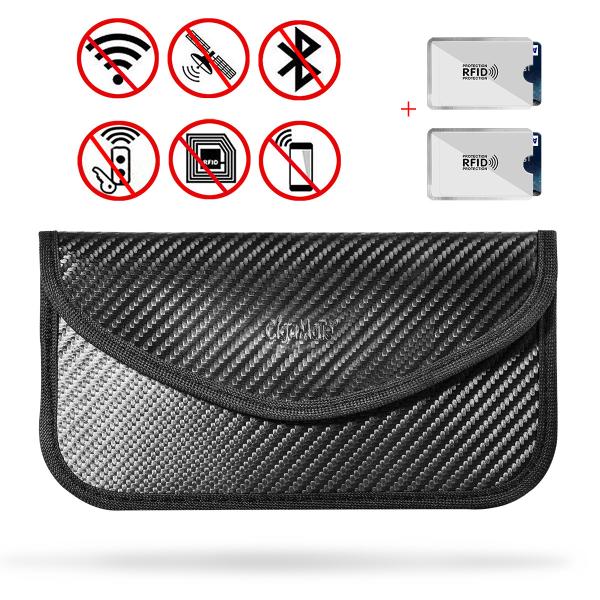 Quality Anti Radiation RFID Signal Blocking Case , Key FOB Pouch Signal Shielding for sale