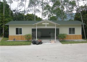 China High End Single Floor Steel Frame Prefabricated Houses , Modern Steel Prefab Homes on sale