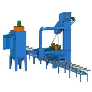 Hook Hanger Type Blaster LPG Cylinder Shot Blasting Machine Width 4500mm