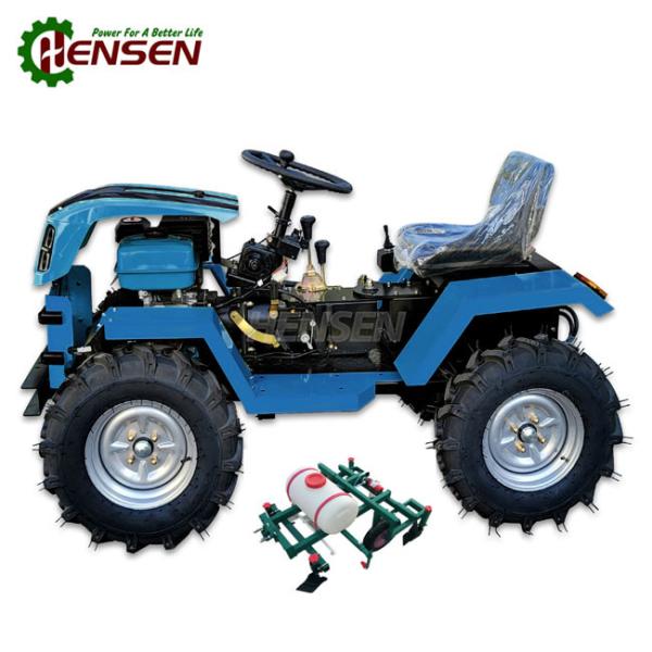 Quality 4WD Gasoline Multi Purpose Small Tractor With Mulching Machine for sale