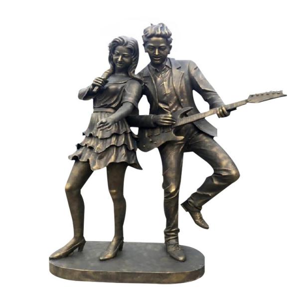 Quality Art Bronze Couple Statue Metal Female Sculpture With High Durability for sale