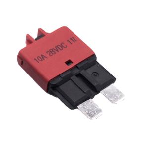 China E39 10Amp DC 28V 10A Plug In Circuit Breaker Manual Reset With Push Button wholesale
