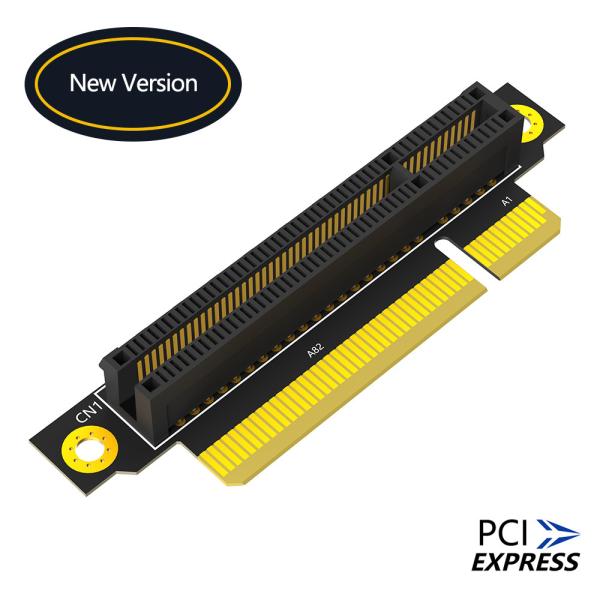 Quality Reverse 90 Degree PCI-E 3.0 8X Slot To PCIe X8 Adapter Riser Card For 1U Server Case for sale