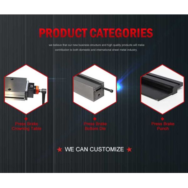 45HRC-50HRC Press Brake Die And Punch High Precision Sheet Metal Brake Die