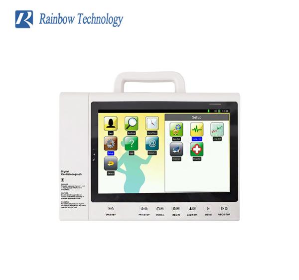 Quality 3 Parameters Prenatal Heart Rate Monitors 90° Rotation Screen Ctg Machine for sale