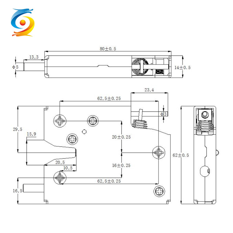 12V Smart Cabinet Lock Electric Intelligent Anti Pry Function