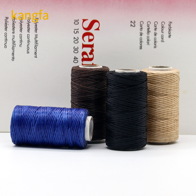 150d 0.8mm 30m Flat Waxed Polyester Thread for Bag Sewing 100% Polyester DIY Wax Cord