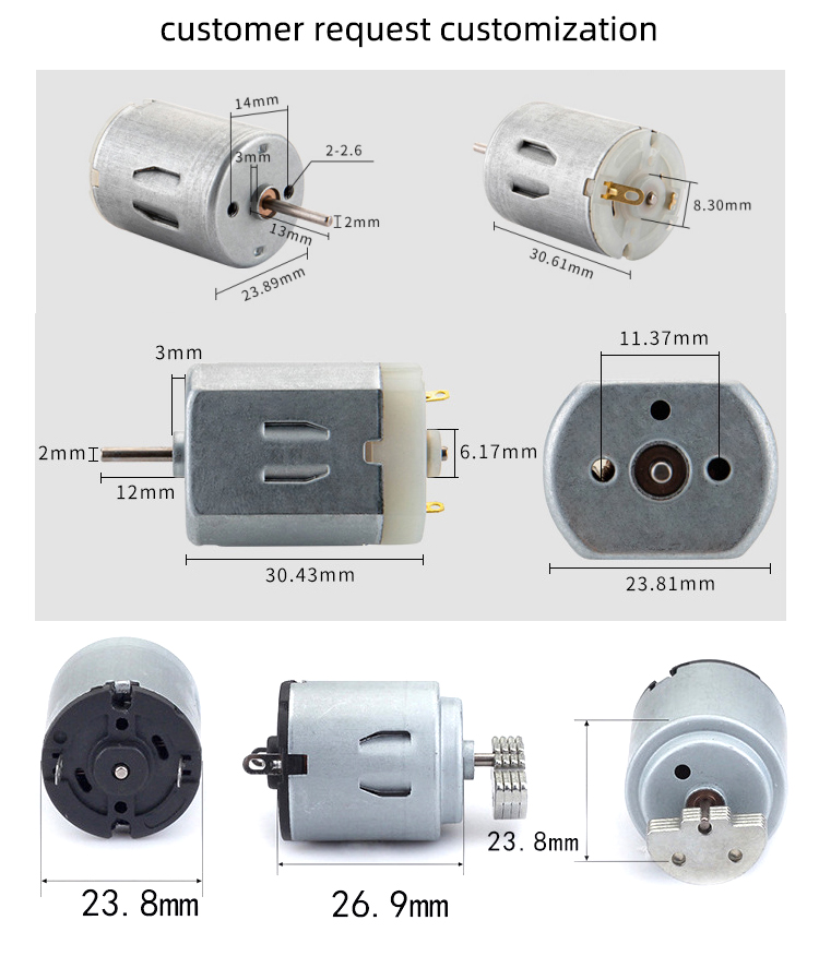 Faradyi 12v 12500rpm Rearview Mirror Window Car Door Lock Dc Motor High Speed Motor Dc Micro Electric Motors 12 Volt High Speed