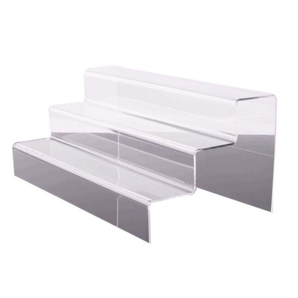 3 Tier Acrylic Display Rack , Acrylic Counter Display Stands Good Chemical Resisdence