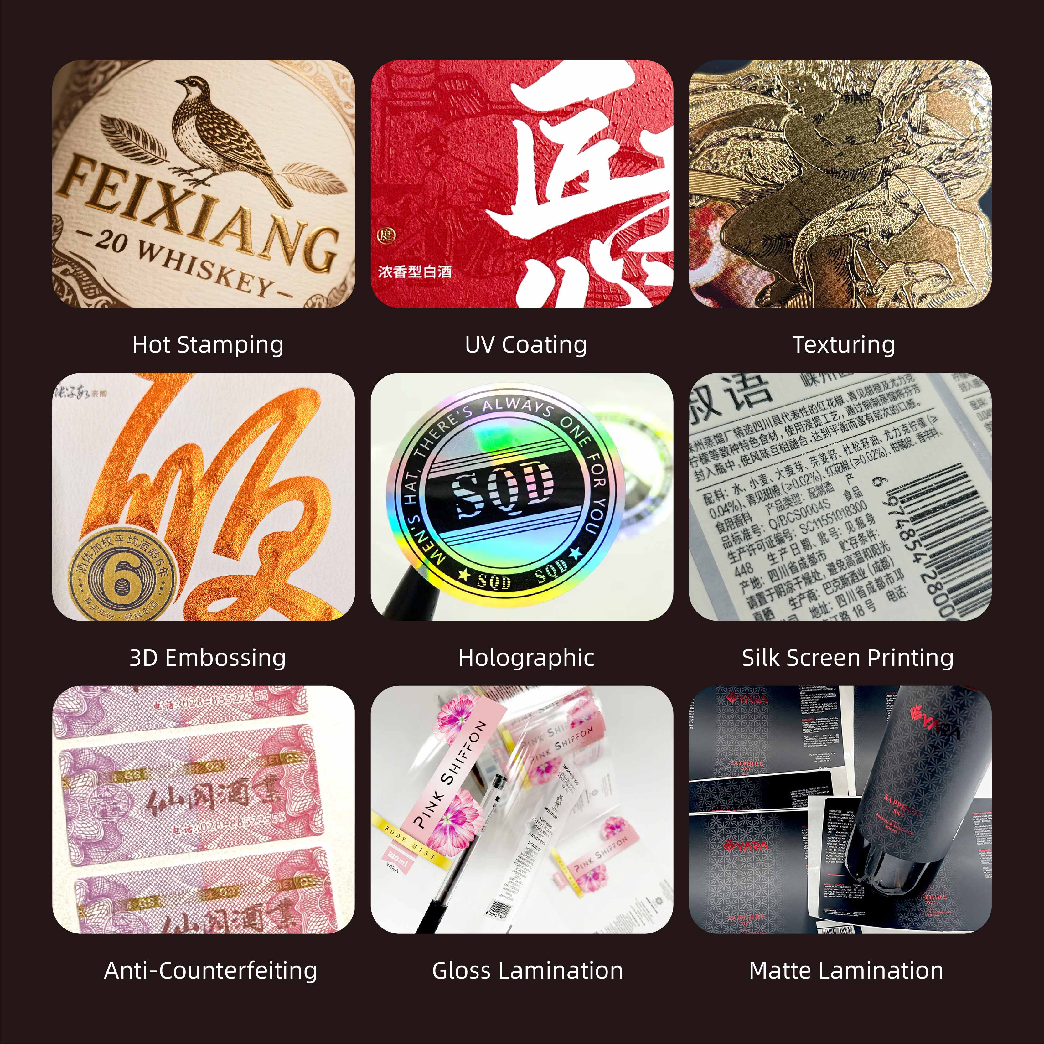 Custom Printing Self Adhesive Waterproof Void Sticker Warranty Security Label Sticker
