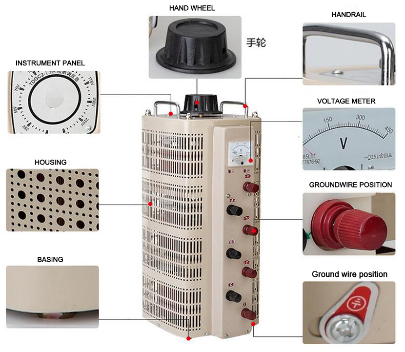 TSGC2 3KVA Variac 3 Phase Variable Voltage Transformer 4 Amp Variac Price