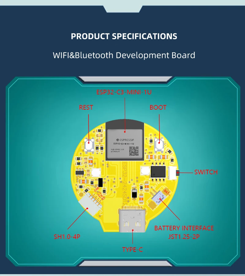 16 Bit Color Display 1.2 inches with GC9A01 Driver Chip for Industrial Equipment