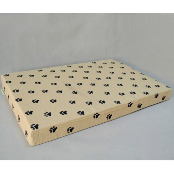 Small Animals Luxury Dog Bed Cushion With Paws Print Removable Cover