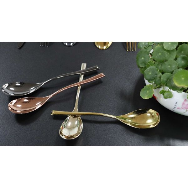 Stainless Steel Forks Spoons And Knives PVD Gold Plating