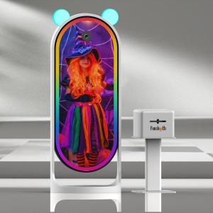 Instant Magic Mirror Photobooth Interactive Party Selfie Photo Mirror Booth With Camera Printer Software