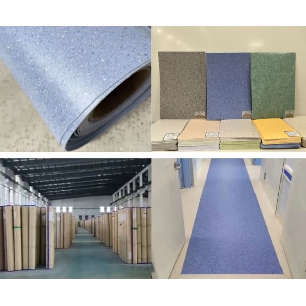 Hospital Cleanroom PVC Flooring Plastic Antistatic Vinyl Flooring Roll