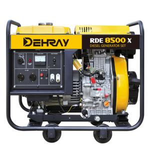 China Open Frame Deisel Generator Rated Power 7KW Single Phase Generator on sale