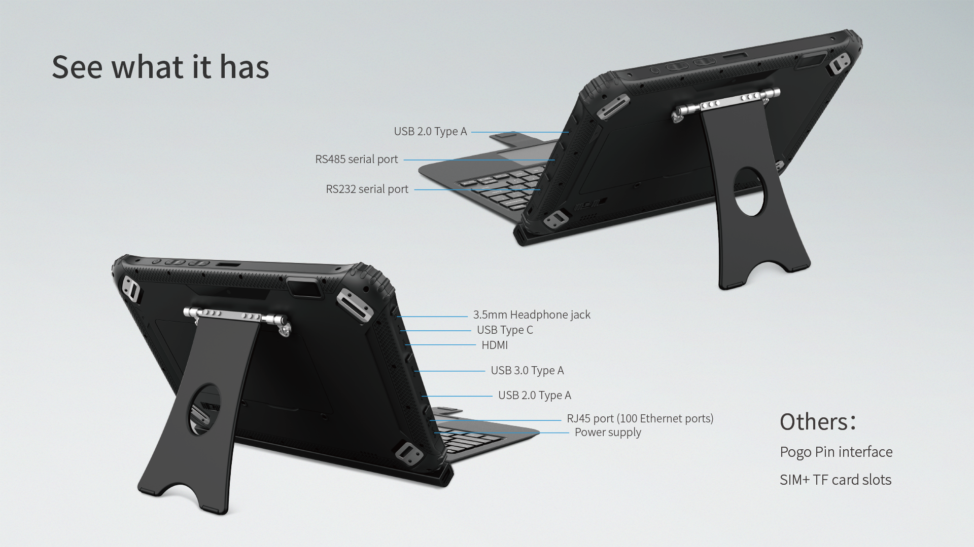 12.2-inch 5G Notebook with Android 11 System ARM OCTA Core Processor and IP65 Protection