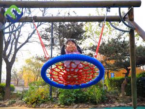 Hanging Netted Seat Playground Net Swing 100cm 120cm Children Adventure Park