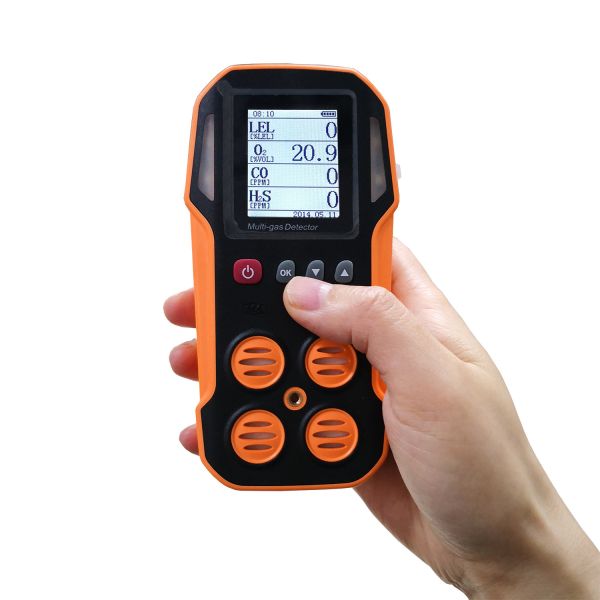 Infrared Electrochemical 4 Gas Multi Gas Tester Detector For Fire Service
