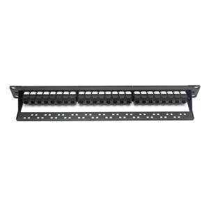 RJ45 24 Port Fiber Cat5E Cat6 Cat6A Patch Panel Network Accessories