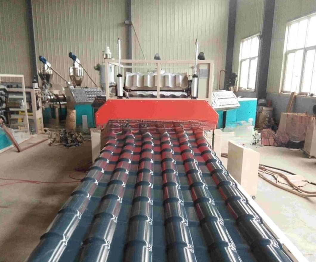 PVC + PMMA / ASA Glazed Roof Tile Extrusion Machine / Production Line