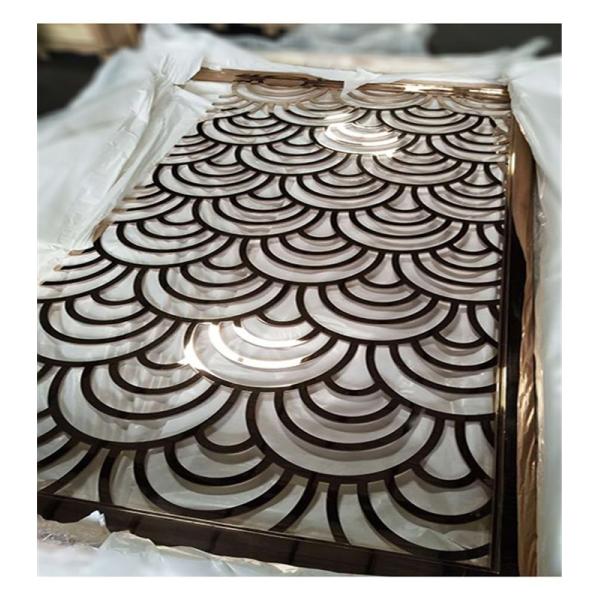 Cooper Metal Laser Cut Panels Color stainless steel screens For Garden Fence Privacy Fence Metal Fence 304 316