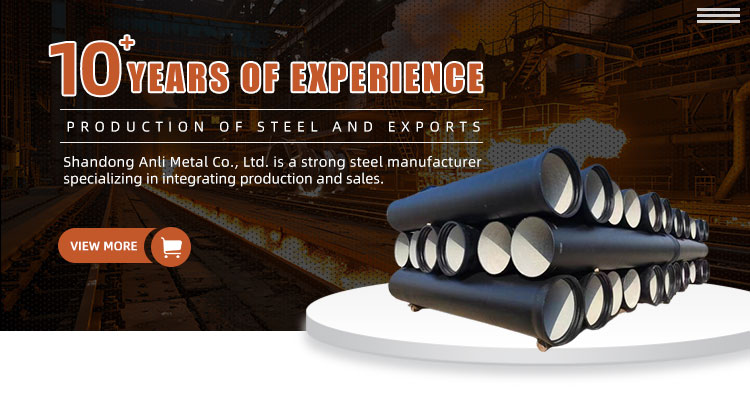 6-30mm Pipe Wall Thickness DN80-DN2000 Ductile Iron Cast Pipe for Oil Gas Transportation Welding Service