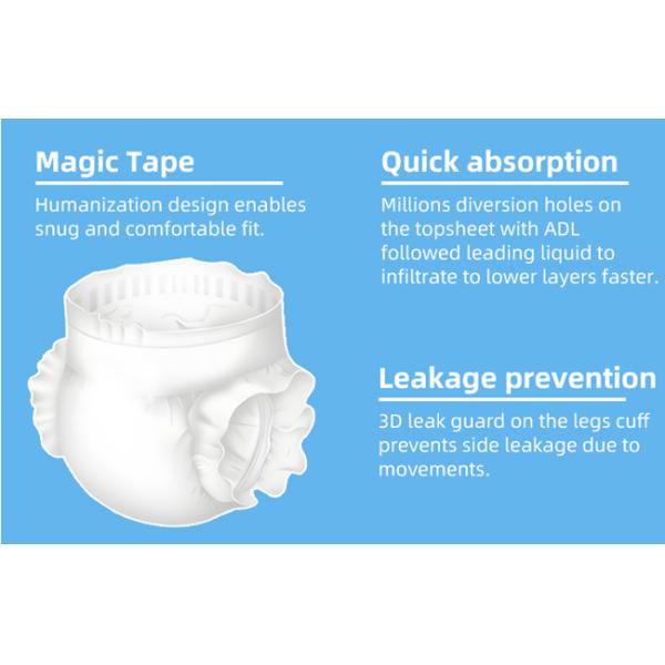 Super Absorbent Baby Diapers Disposable Diaper Pull up Pants Thin Baby Diaper