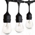 Customized Color G40 Festoon Globe String Catenary Light Solar