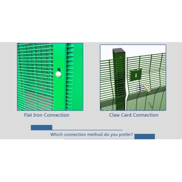 Low Carbon Steel Wire Clear View Anti Climb 358 Security Fencing 1.8*2.5m