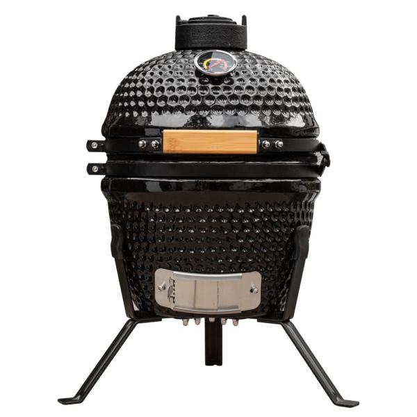 48*36*58cm Galvanized Portable Smoker Kamado Ceramic Grill with Lid and Ventilation