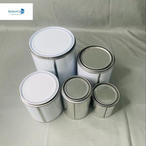 China 1/2 Pint Car Paint Tin Cans With Metal Cover OEM 250ml To 5 Liter Auto Tin Can wholesale