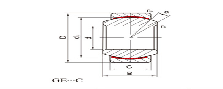 GE8C GE10C GE15C Spherical Bush Bearing Steel PTFE Self Lubricating Bearing