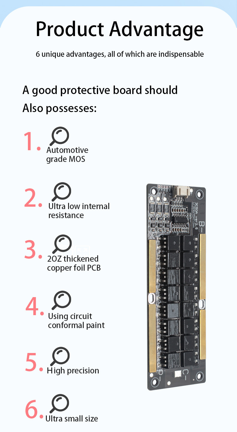 18650 bms with Balancer for lithium battery bms 3S 50a lithium battery pack case 12v bms for Home appliances