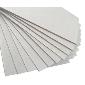 China Custom Gsm 2mm Grey Cardboard Sheets , Hard Board Paper Smooth Surface wholesale