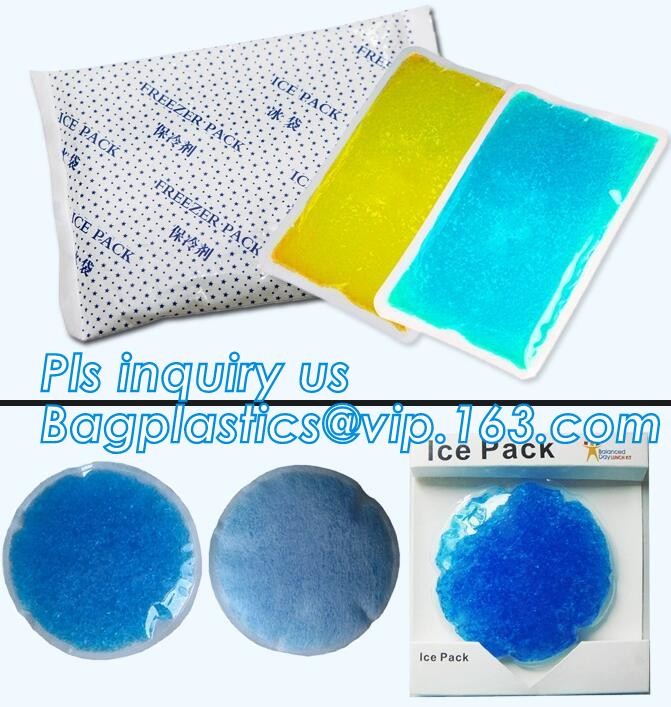 Liquid and fruit fresh keeping ice bag pack, bagged ice storage box for fresh vegetables, disposable ice cube bag for fr