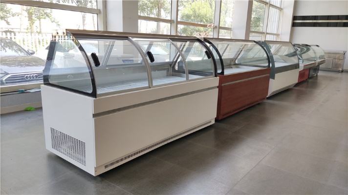 SS201 SS304 Commercial Ice Cream Dipping Freezer Counter Top