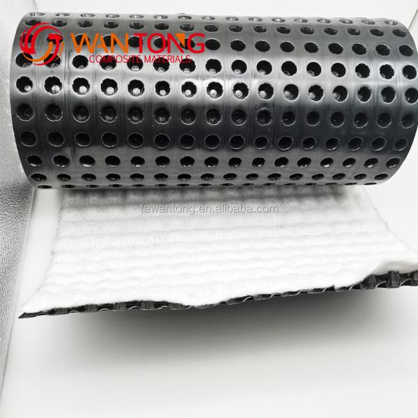 Earthwork Products HDPE Plastic Drainage Cell For Green Roof System On Garage Roof