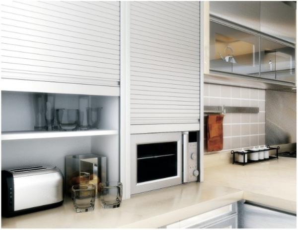 Quality Kitchen Cabinet Roller Shutter Door Remote Control/Automatic Roll up Garage Door/Rapid for sale