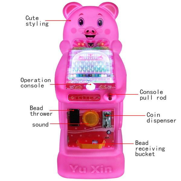 Quality 19mm Playful Pig Pinball Machine Fun-Filled Entertainment Colorful Skill Testing Game For Kids for sale