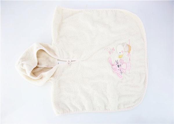 Quality 0-9M Toddler Hooded Bathrobe , Water Absorption Babies Towelling Bathrobes for sale